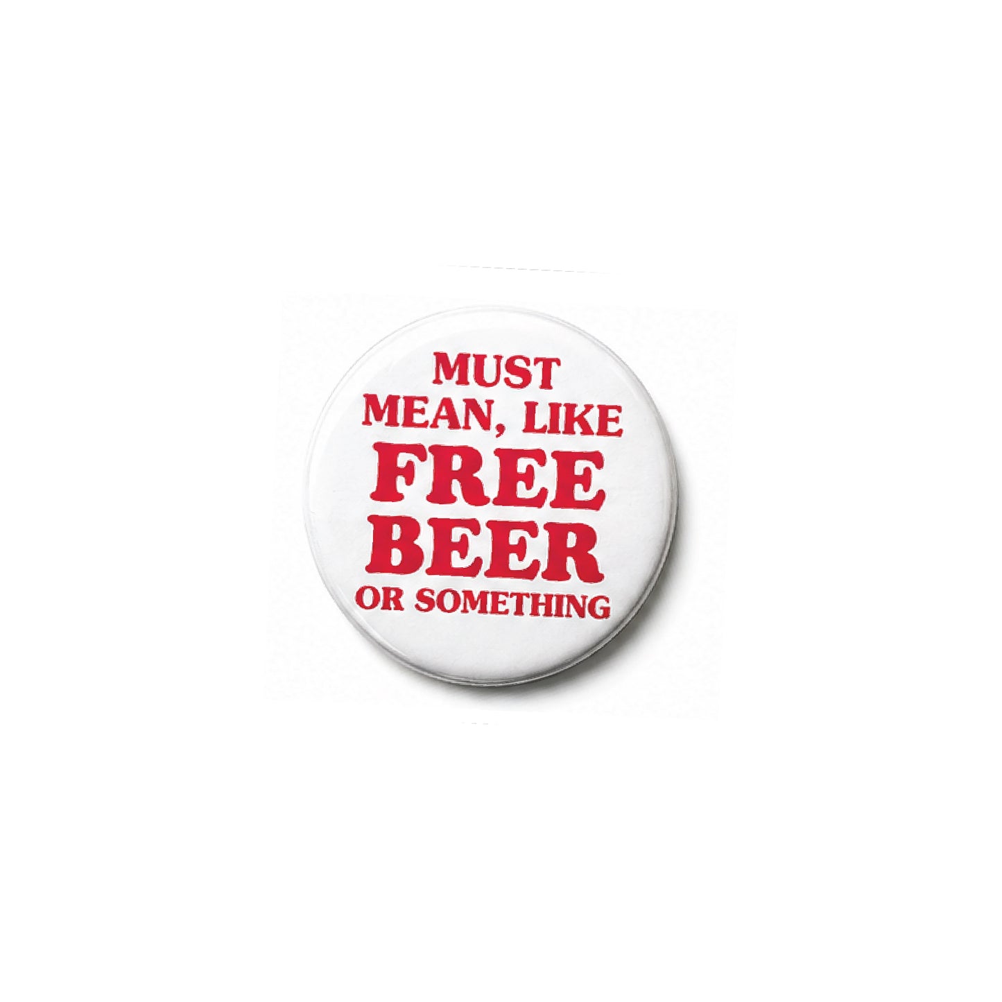 SURF NINJAS - "FREE BEER" 1.25" PINBACK BUTTON (PRE-ORDER)