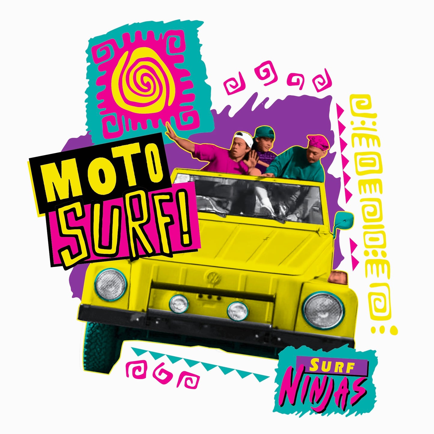 *PRE-ORDER*SURF NINJAS "MOTO SURF" - PREMIUM TEE (WHITE)