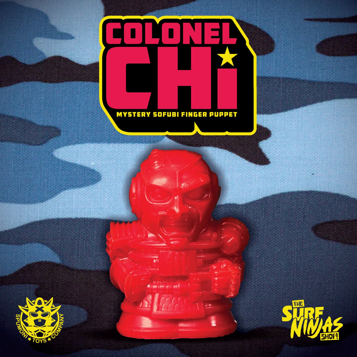 SURF NINJAS - COLONEL CHI MYSTERY SOFUBI FINGER PUPPET (PRE-ORDER)
