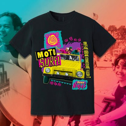 *PRE-ORDER* SURF NINJAS "MOTO SURF" - PREMIUM TEE (BLACK)