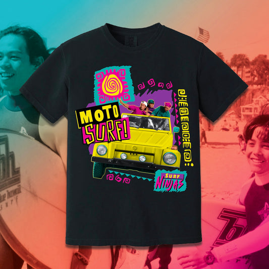 *PRE-ORDER* SURF NINJAS "MOTO SURF" - PREMIUM TEE (BLACK)