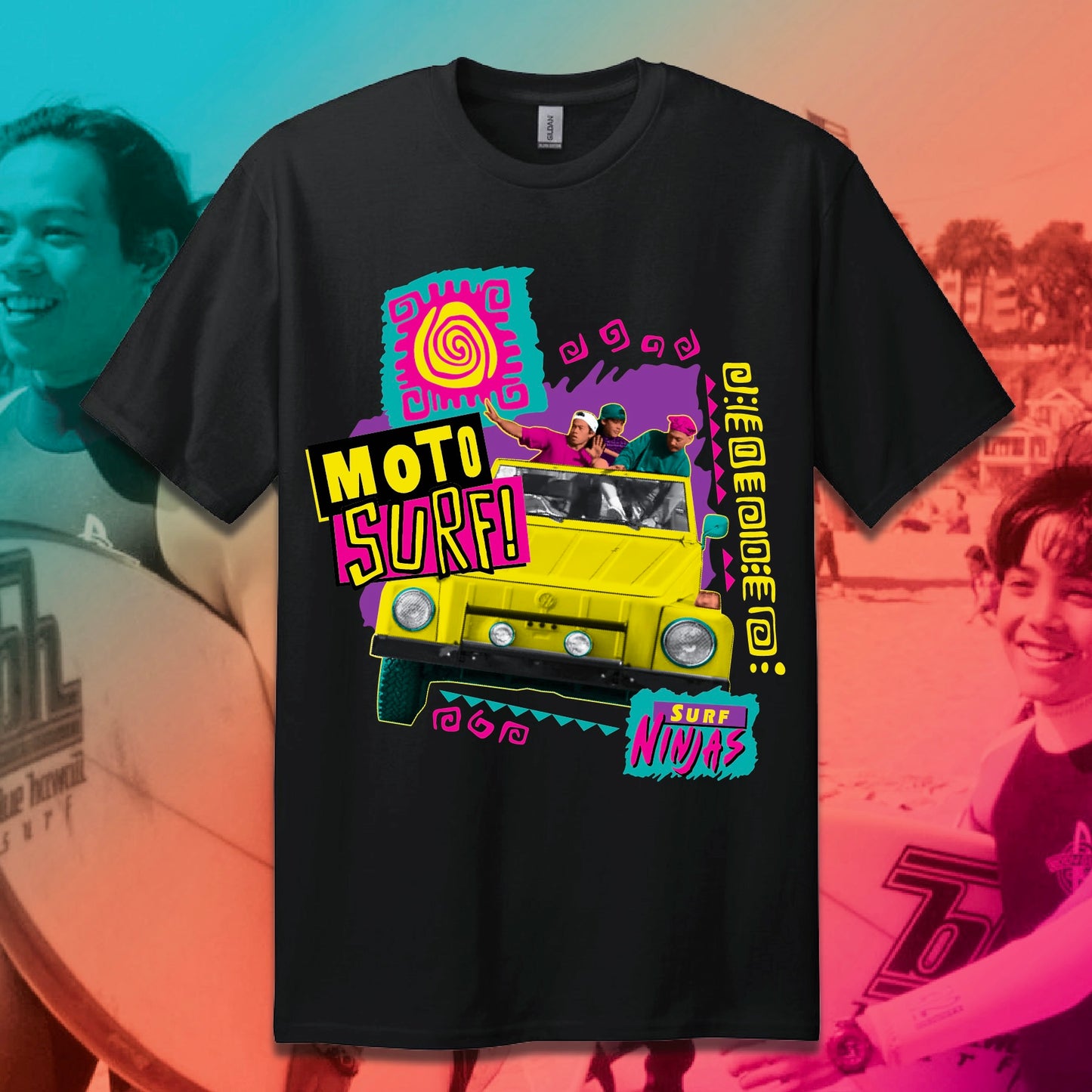 *PRE-ORDER* SURF NINJAS "MOTO SURF" - REGULAR TEE (BLACK)