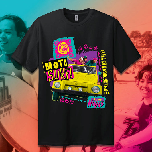 *PRE-ORDER* SURF NINJAS "MOTO SURF" - REGULAR TEE (BLACK)