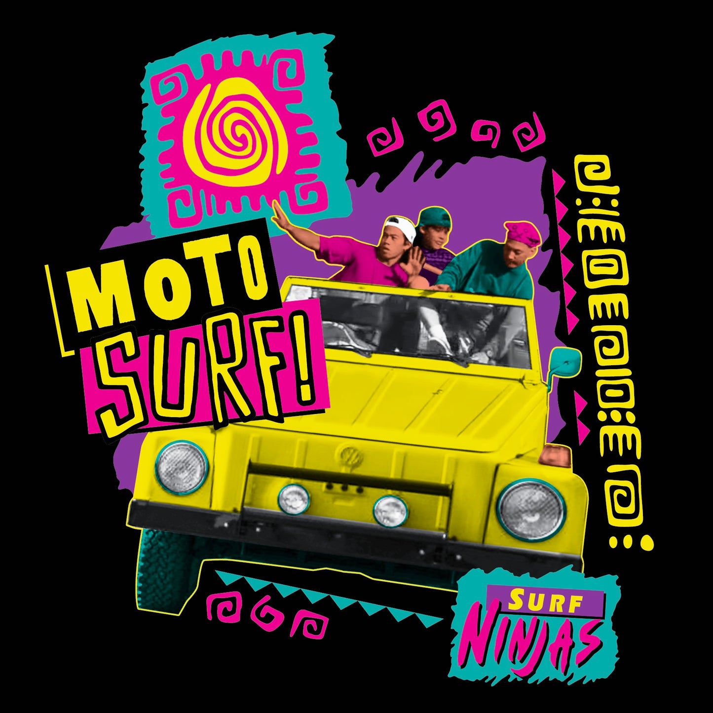 *PRE-ORDER* SURF NINJAS "MOTO SURF" - PREMIUM TEE (BLACK)