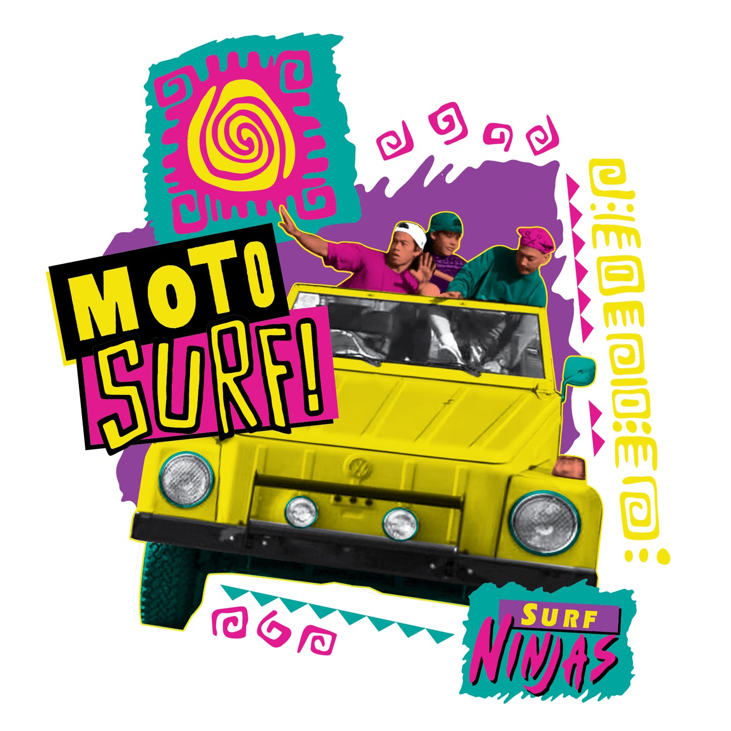 *PRE-ORDER* SURF NINJAS "MOTO SURF" - REGULAR TEE (WHITE)