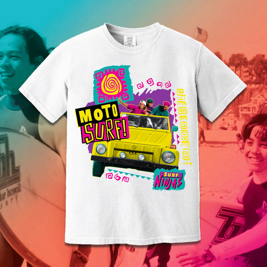 *PRE-ORDER*SURF NINJAS "MOTO SURF" - PREMIUM TEE (WHITE)